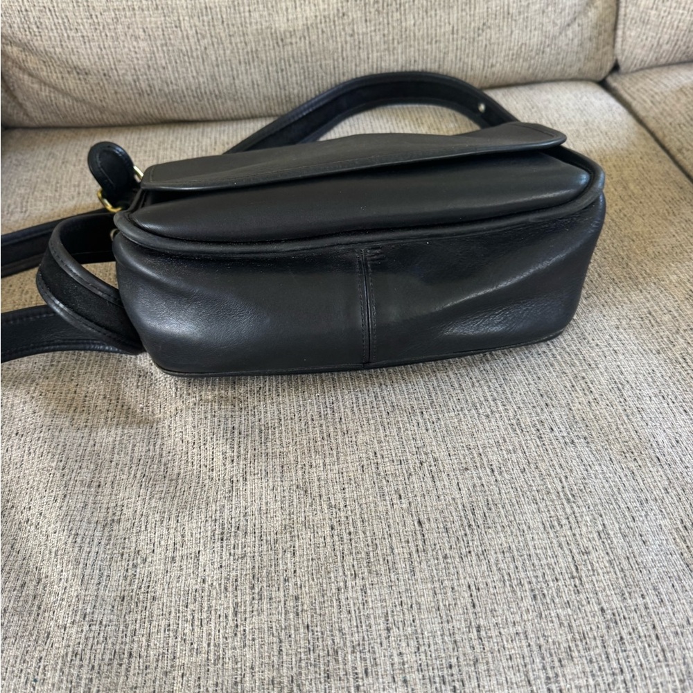 Black Leather Crossbody Bag - Picture 3 of 8